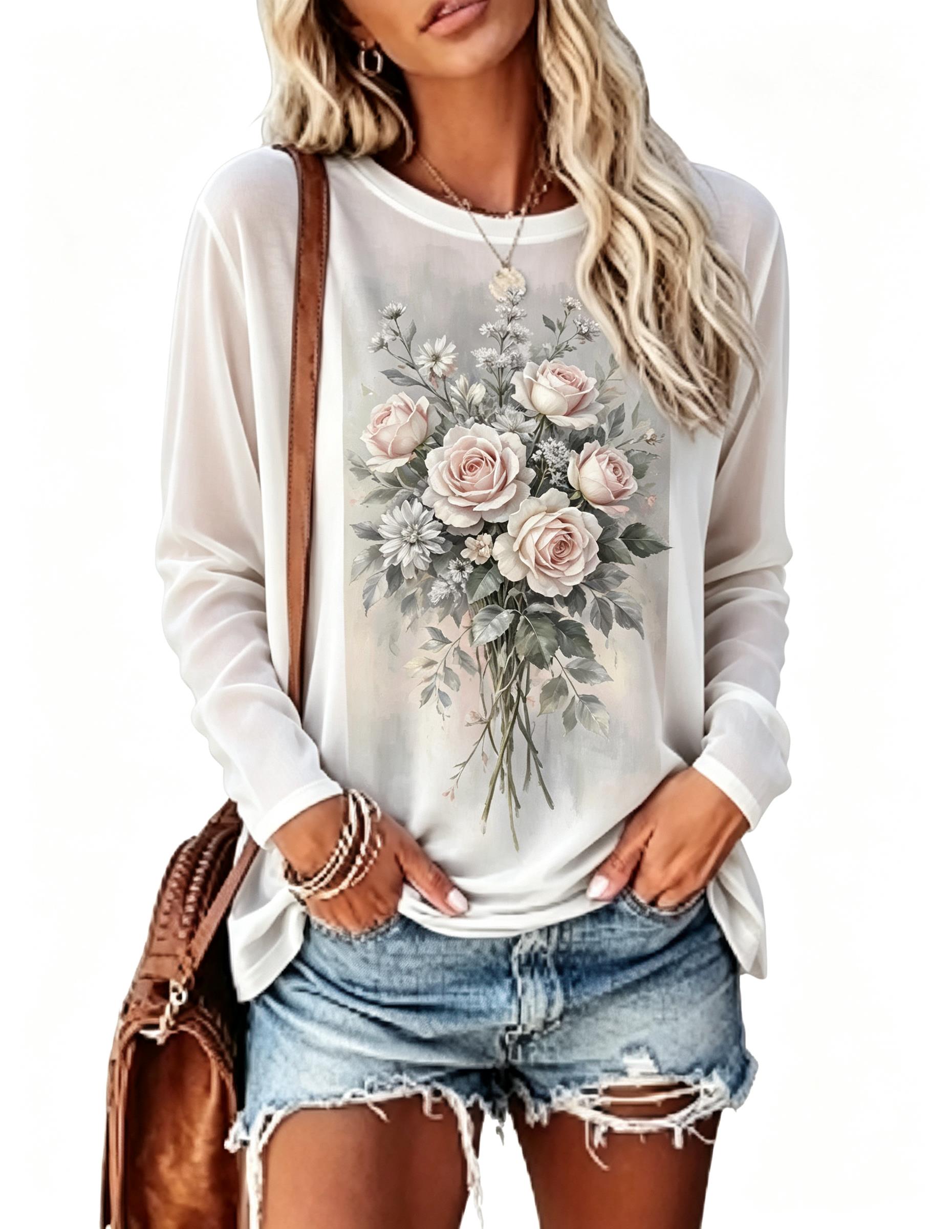 Women Long Sleeve T‑Shirt Vint - đánh giá và giá T-Shirts